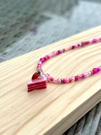 Image 2 of Strawberry Cake Phone Charm