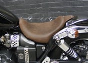 Image of TRIUMPH SPEEDMASTER AND AMERICA MAVERICK LOWRIDER DISTRESSED BROWN LEATHER SEAT ALL YEARS