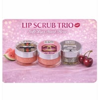 Image 3 of Fabb Lip Scrub Trio (watermelon, cherry and strawberry banana) Arrives w/ free lip gloss!