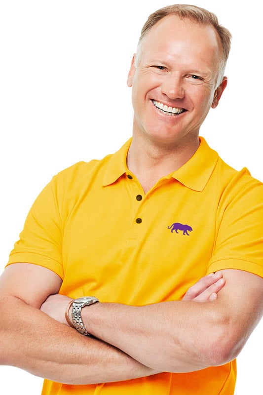 Image of Tiger Supply Logo Polo Gold