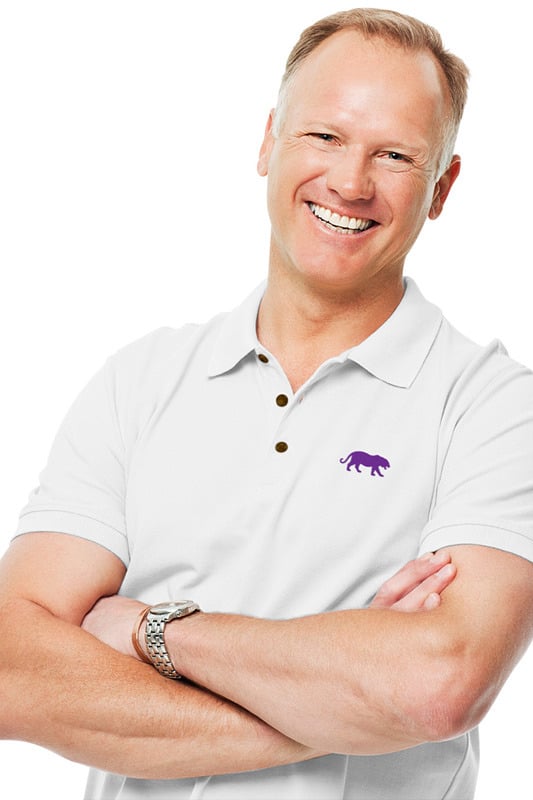 Image of Tiger Supply Logo Polo White