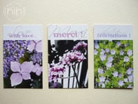 Image 4 of petites cartes ✿flora✿ with Love...  / merci / félicitations