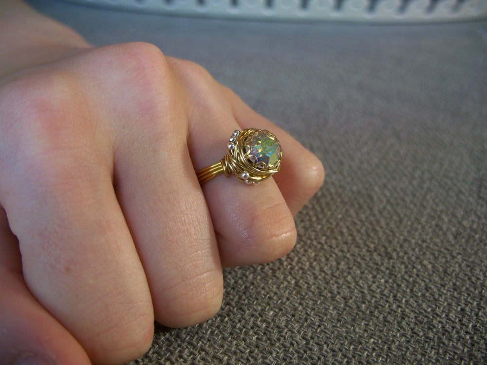 Brass clearance diamond ring