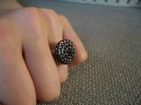 Image 1 of "Unexpected" vintage button ring