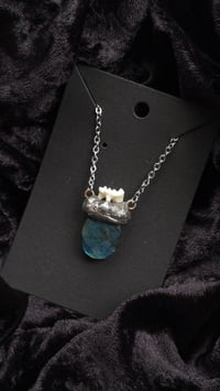 Image 5 of Labradorite and fox tooth pendant
