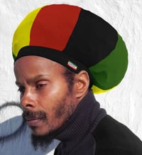 Image 1 of Jah Roots Stretch Hats (Ital-Black, Yellow, Red, & Green)