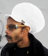 Jah Roots Stretch Hats With Beak (White)
