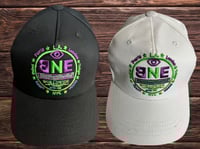 Image 1 of BNE WorldWide Hat 🌍 (purple and green) 