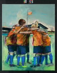 Image 4 of Painting / maleri / "Islands Brygge – Malerdrømme og tankestreger – Sammenholdet" / 80x100 cm