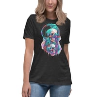 Image 3 of Watercolor skull 1 Women's Relaxed T-Shirt