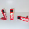 Red Marvel Patch Stands - 3 Pack