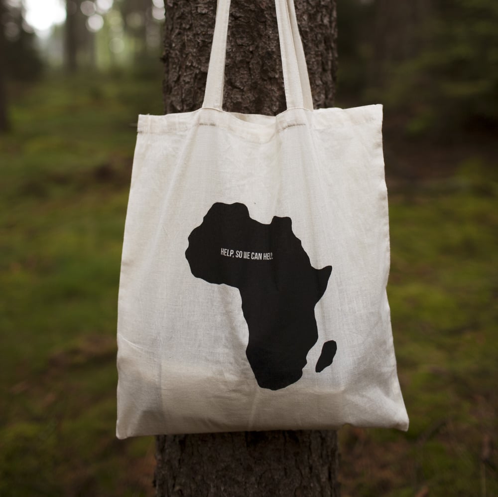 Image of Přírodní bavlněná taška - Help, So We Can Help. (Natural Cotton Bag)
