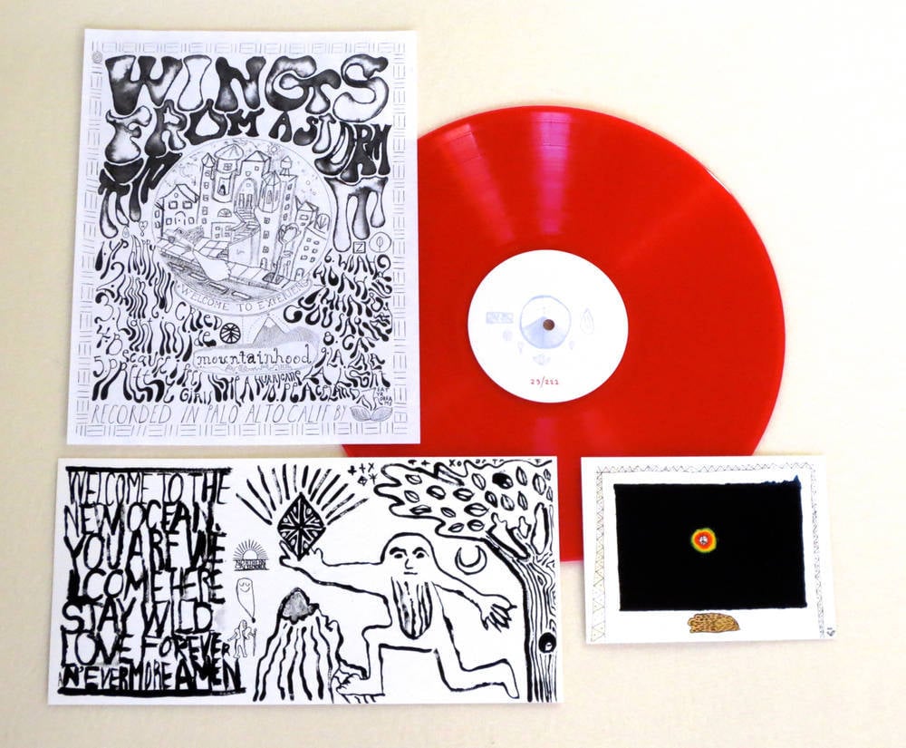 Image of MOUNTAINHOOD ~ WINGS FROM A STORM ~ lp (TIME-LAG / RED RECORDS #6)