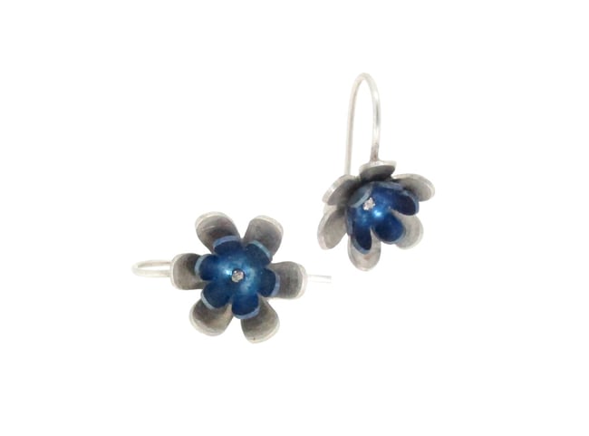 Springtime Spring flower drop earrings