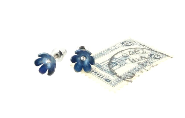 Springtime Forget-me-not stud earrings