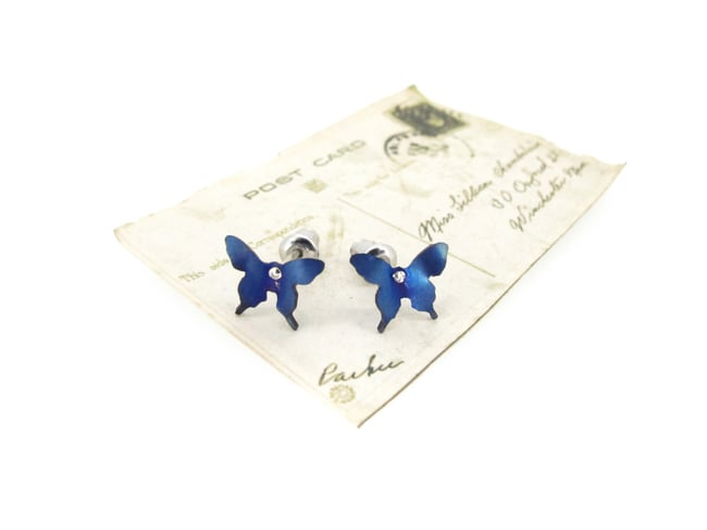 Springtime Butterfly stud earrings