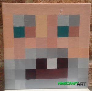 Image of Custom Minecraft Skin on Canvas