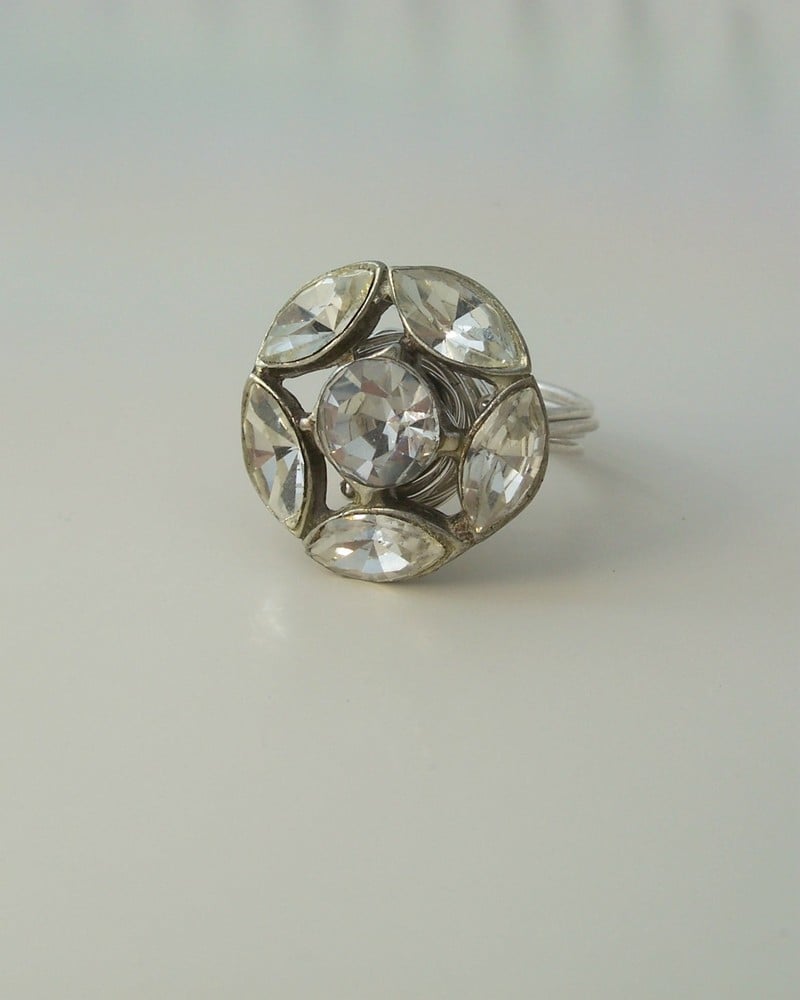 Image of "The Marquis" vintage button ring