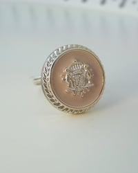 Image 1 of "Her Royal Highness" vintage-style button ring