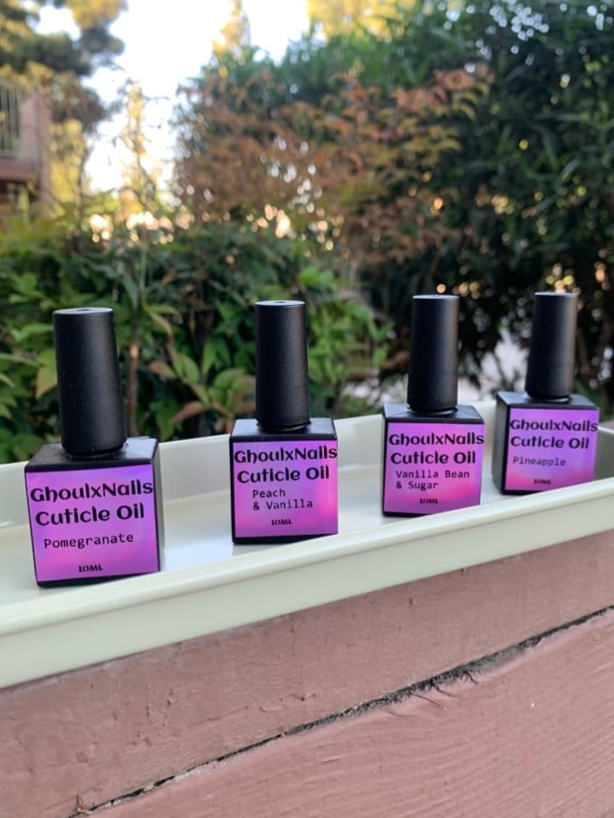 Image of Black Cuticle Oil Nail Polish Bottles