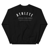 Image 1 of Athlete (White on Black) - Sweater