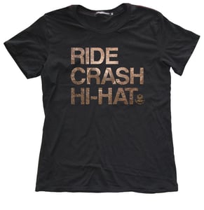 Image of Agop "Ride Crash Hi-Hat" Tee - Black