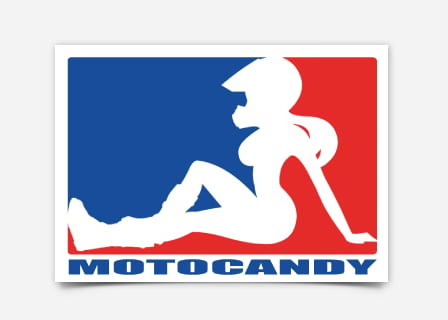 Image of Motocandy Logo Decal 3.5" or 4" Wide