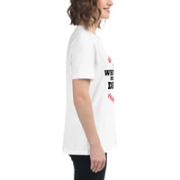 Image 4 of "The White Sox Make Me Drink" – White Women's Relaxed Fit Tee