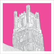 Image of Ely Cathedral Cards Side View - 4 Colours