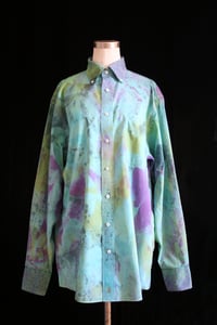 Image of Dress Shirt, Parakeet "Blow Out" Pattern