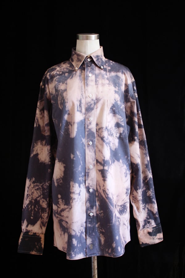 Image of Dress Shirt, Gray "Glacial Calve" Pattern