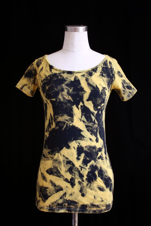 Image of Shirt, Black "Magmatic Earthquake" Pattern