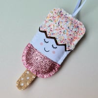 Image 1 of Easter Egg - Pink Keyring or Hanging Decoration