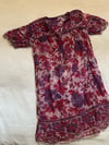 early 70s indian gauze floral dress