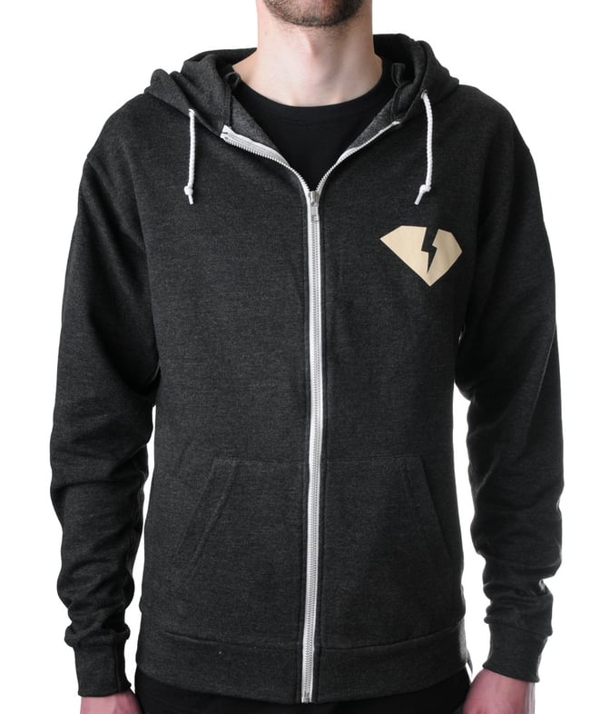 Cross Bones Zip-up Hood