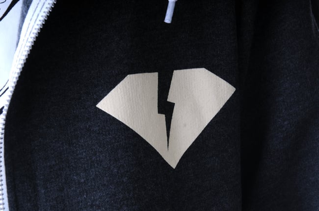 Cross Bones Zip-up Hood