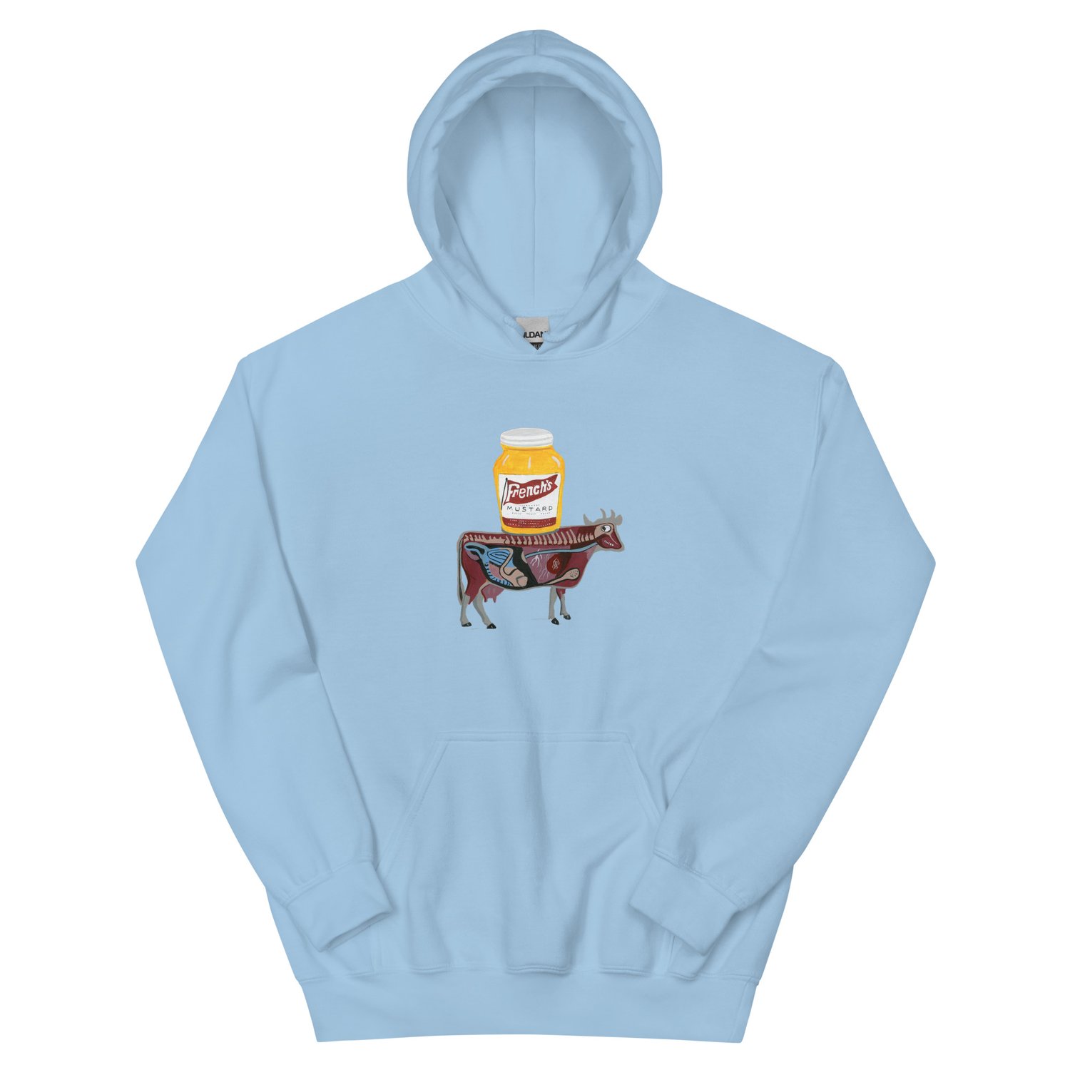 Image of MUSTARD COW HOODIE
