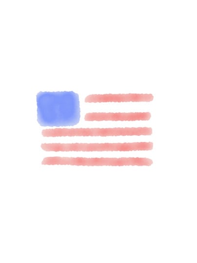 Image of American Flag Notecards