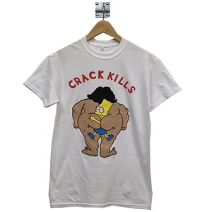 Image of  CRACK KILLS BART T-SHIRT - BOOTLEG OF A BOOTLEG