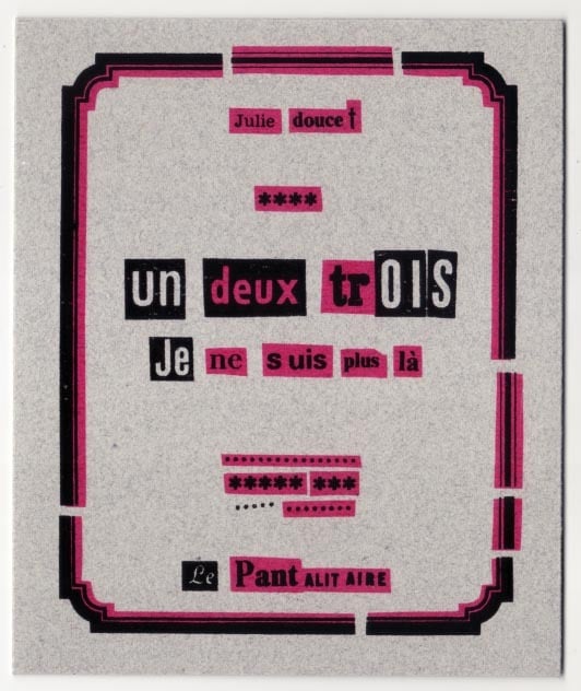 Image of Un deux trois je ne suis plus là