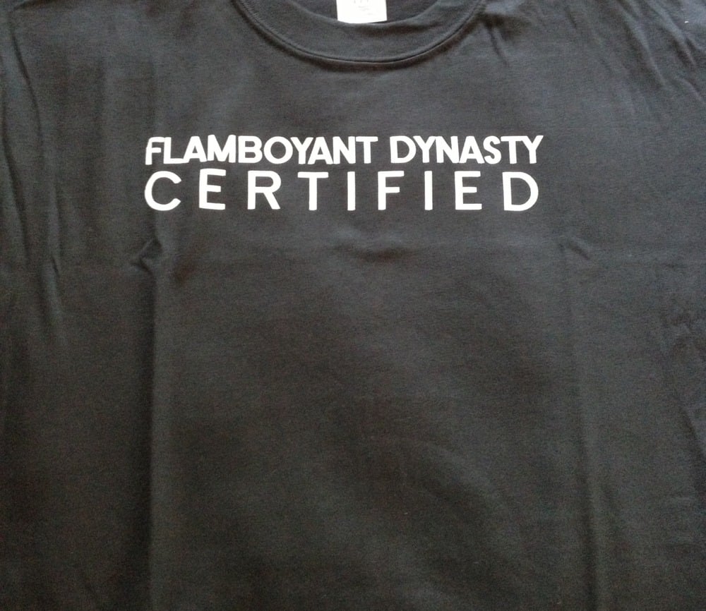Image of FLAMBOYANT DYNASTY CERTIFIED TEE'Z (BLK)