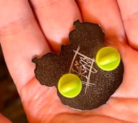 Image 4 of Limited Edition GLOW IN THE DARK Lapel Pin- Poison Pumpkins 
