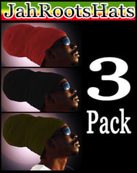 Image of Jah Roots Ready Wraps 3 Pack (Red, Black, & Olive)