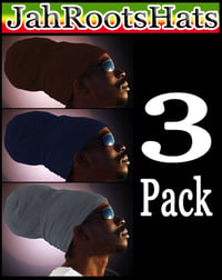 Jah Roots Ready Wraps 3 Pack (Brown, Navy, & Gray)