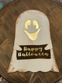 Image 1 of Light-Up Halloween Ghost