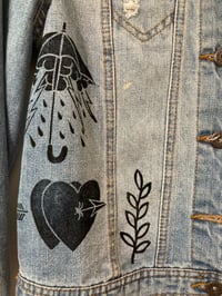 Image 6 of ‘The Triumph of Love’ Upcycled Blue Denim Jacket