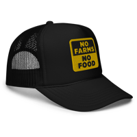 Image 2 of 'No Farms, No Food' Trucker Hat