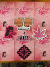 The Kush Babe sticker pack