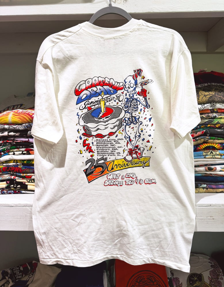 Grateful Dead 1990 Tour 25th Anniversary Lot T-Shirt - Fits L