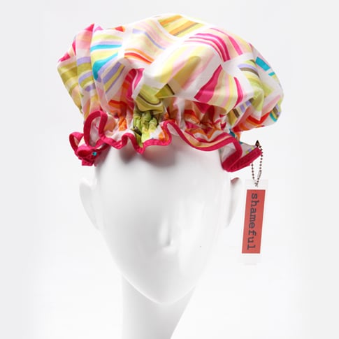 Image of Showercap bright stripes - regular size